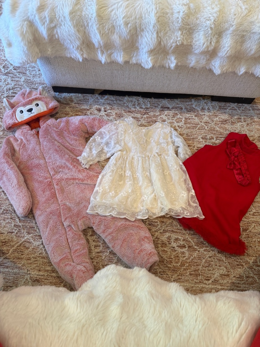 Bundle Zara lace dress & koala baby cozy suit size 18/24 months